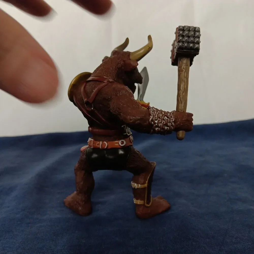 Papo Faceless Horseman Minotaur and Dragon Head Warrior Action Figure Lot PVC